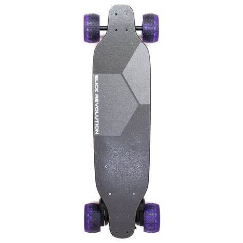 Slick Revolution Flex E Maple Purple Foamies Electric Skateboard