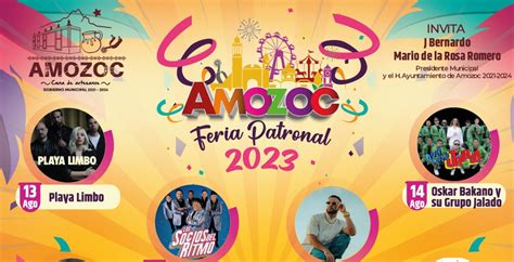 Feria De Amozoc 2023 Cartelera Oficial De Artistas Y Fechas