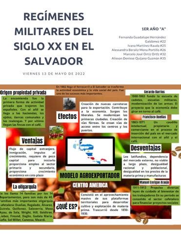 Revista Reg Menes Militares En El Salvador By Alisson Denisse Quijano