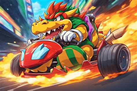 Bowser Driving In The Kart by HeresMikebell on DeviantArt