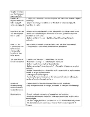 Chapter 9 Book Notes Summary Campbell Biology Cellular Respiration