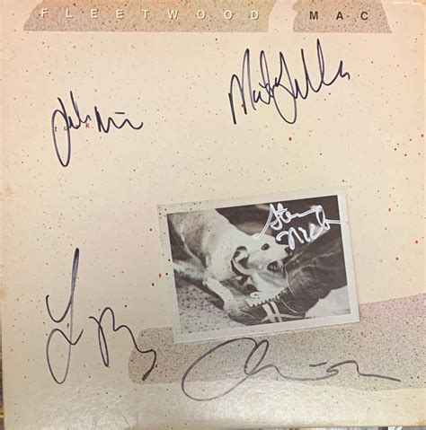 Signed Fleetwood Mac, Tusk Album Cover