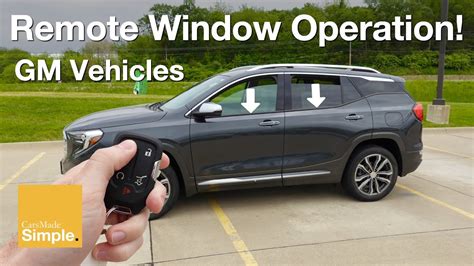 How To Roll Down Windows With Key Fob Chevy