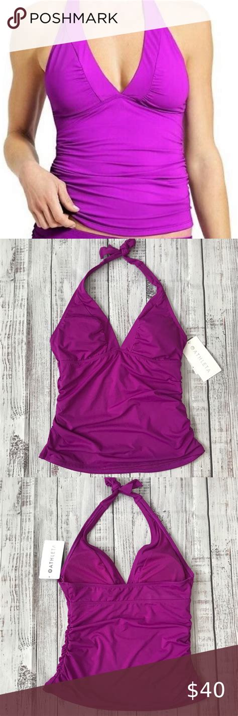 Nwt Athleta Shirrendipity Halter Tankini Tankini Halter Tankini