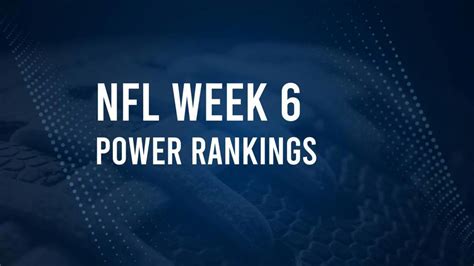 Vikings Buccaneers Week 6 Nfl Power Rankings The Tryon Daily Bulletin