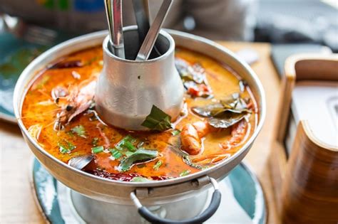 Premium Photo Tom Yum Goong Or Tom Yam Is A Type Of Hot And Sour Thai Soup