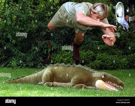 Steve Irwin at London Zoo Stock Photo - Alamy