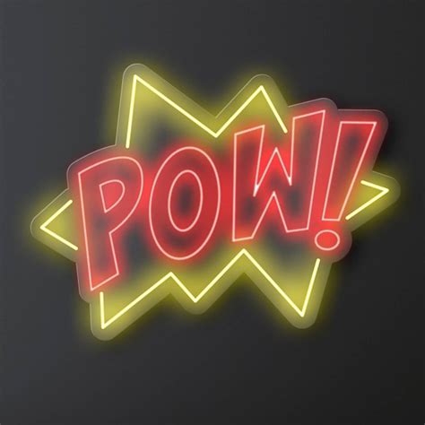 Pow Led Neon Sign Liberty Games