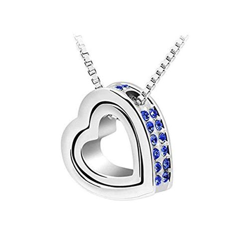 Hanessa Hanessa 2 Coeurs De Bijou Femme Pendentif Argent Collier