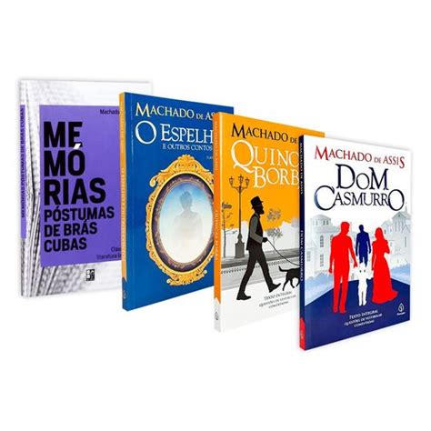 Kit 4 Livros Vestibular Machado De Assis Literatura Brasileira