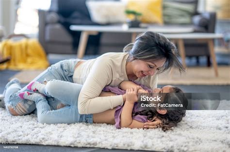 Mother Daughter Bonding Stock Photo - Download Image Now - 4-5 Years, 40-44 Years, Adult - iStock