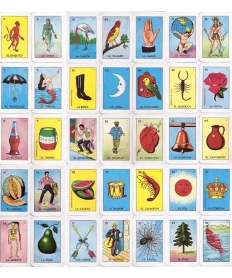 Mexican Loteria Bingo Card Spanish Tarot Card Design Framed Art Print