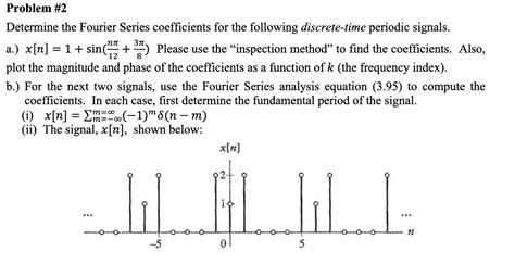 Solved Problem 2 Determine The Fourier Series Coefficients Chegg