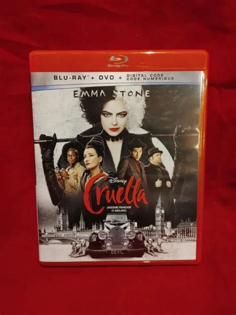 CRUELLA BLU RAY DVD Digital Code 2 Disc Set 2021 Region 1 Emma