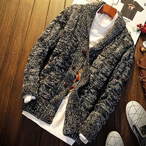 C Rdigans Oto O Invierno Moda Casual Su Ter Abrigo Para Hombre