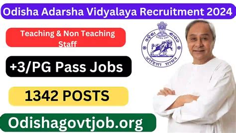 Odisha Adarsha Vidyalaya Recruitment Apply Link Available For