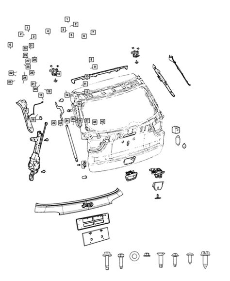 Liftgates And Tailgates For Jeep Compass Oem Mopar Parts Store