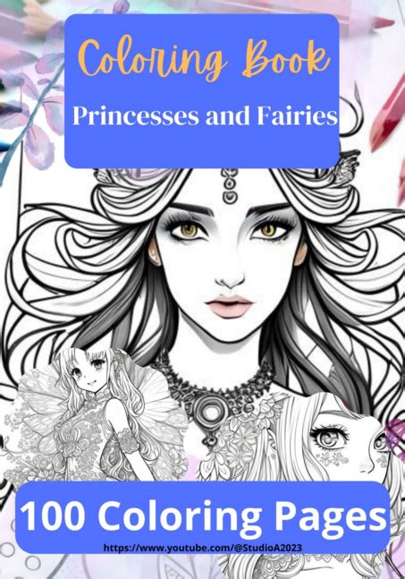 Livro De Colorir Princesas E Fadas Por Ale S Clube De Autores