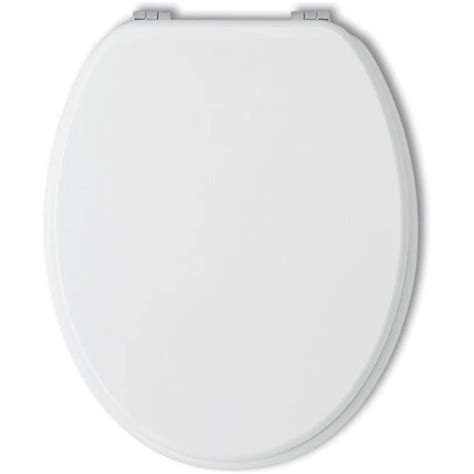 Abattant Wc Universel En Bois Laqu Blanc Brillant N Cdiscount