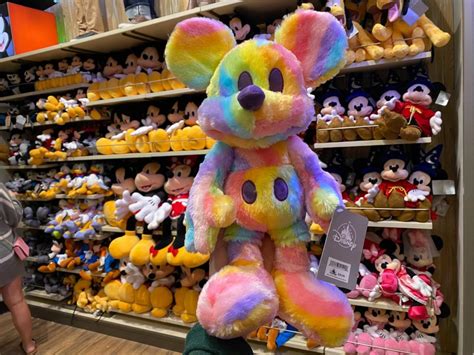 Photos New Pastel Rainbow Mickey Mouse Plush Adds A Pop Of Color To