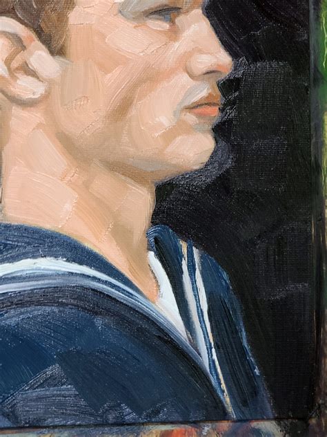 Sailor X Inches Oil On Canvas Panel By Kenney Mencher Kenney