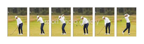 Ludvig Aberg Sweden 6 Stage Swing Sequence Collage Images | Golf Posters