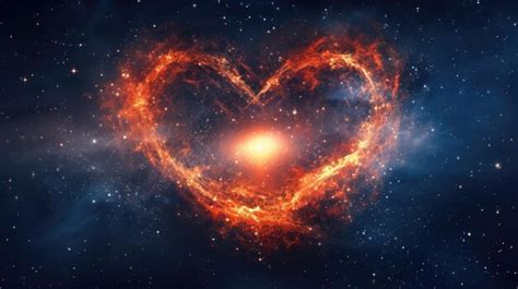 Premium Photo Heart In Universe Image