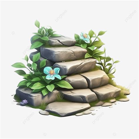 Cute Stone Pathway Stone Rock Pathway PNG Transparent Image And