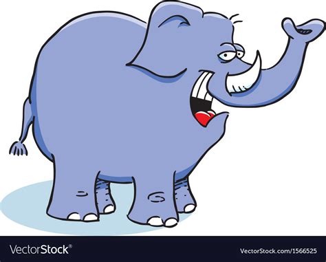 Smiling Elephant Clipart Fp