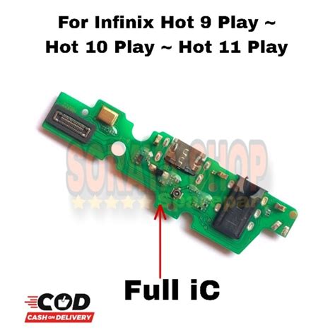 Jual Papan Cas Infinix Hot Play Hot Play Hot Play Pcb Board Mic Ori Full Ic