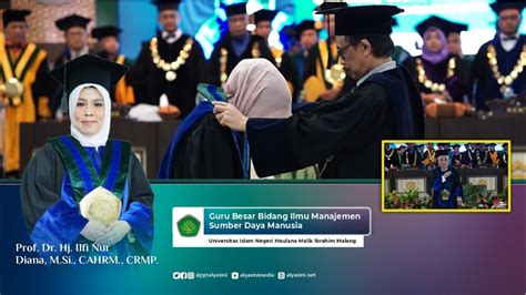 MOMEN MENGHARUKAN PROSESI PENGUKUHAN GURU BESAR NING ILFI PENGASUH