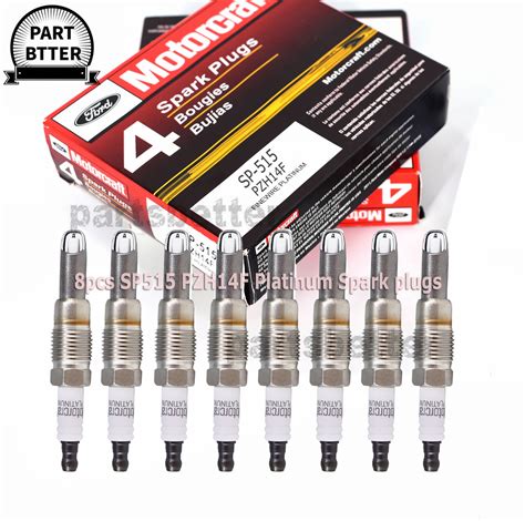 8PCS OEM Platinum Spark Plugs SP 515 For Motorcraft Ford F150 5 4L