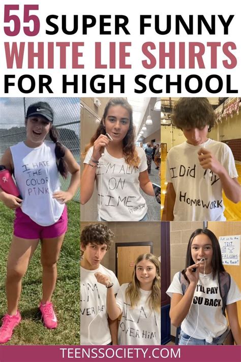 55 Funniest White Lies T Shirt Ideas For High School Spirit Day Lie