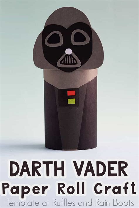 This Darth Vader Paper Roll Craft Is A Free Printable Star Wars