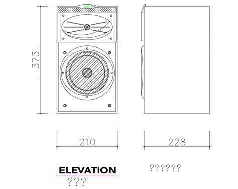 Front View Of Speaker In Autocad D Cad File Dwg File Cadbull Images