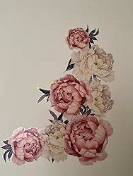 Amazon Flowers Wall Sticker Peony Rose Outivity Waterproof Pvc