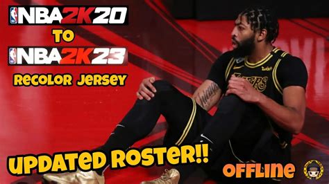 Nba 2k20 To Nba 2k23 Updated Roster Recolor Jersey On Android Mobile Gameplay Youtube