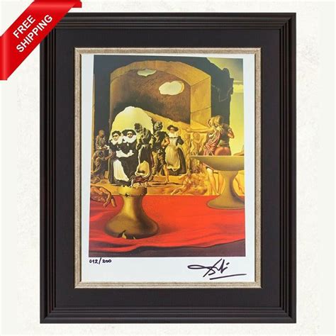 Salvador Dali Slave Market Original Hand Signed Print With Coa