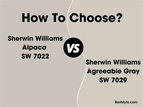 Sherwin Williams Alpaca Vs Agreeable Gray Whats The Difference