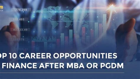 Top 10 Career Opportunities In Finance After Mba Or Pgdm Businessinmyarea