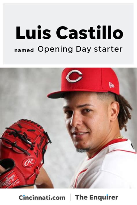 Luis Castillo named Cincinnati Reds' Opening Day starter | Reds opening day, Luis castillo ...