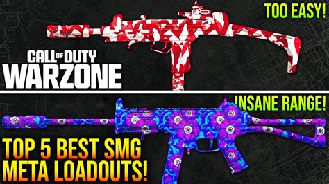 Warzone New Top 5 Best Smg Meta Loadouts After Update Warzone 3 Meta