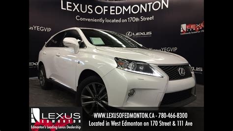 Lexus Certified Pre Owned White Lexus Rx Awd F Sport Review