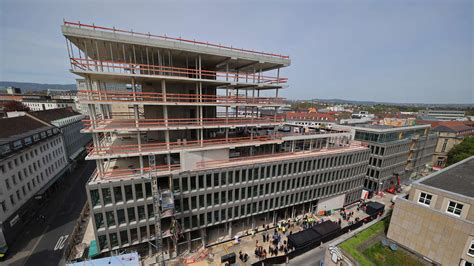 Der Rohbau Steht Neue Sparkassen Zentrale In Kassel Setzt Akzent Im