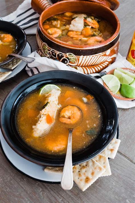 Caldo De Pescado Y Camaron Mexican Fish And Shrimp Soup Recipe