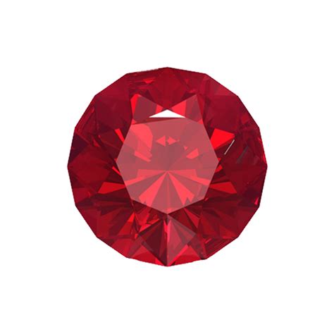 Round Ruby Gemstone Png Image