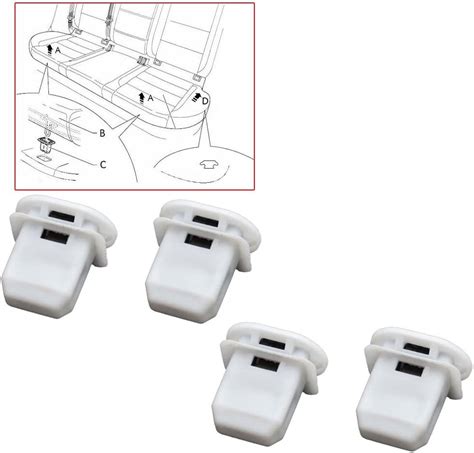 Amazon Yehveh Pack Rear Seat Card Buckle Clamp Cushion Clips