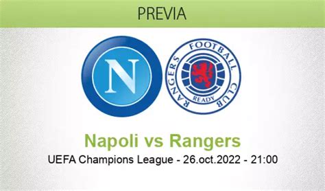 Pron Stico Napoli Glasgow Rangers