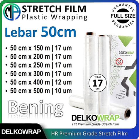 Jual Plastik Wrapping Wrap Stretch Film Bening Cm Delkowrap Satuan