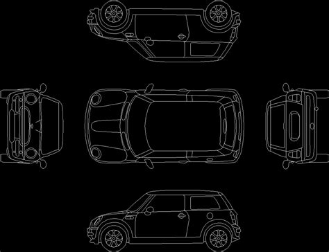 Car Mini Copper D Dwg Plan For Autocad Designs Cad